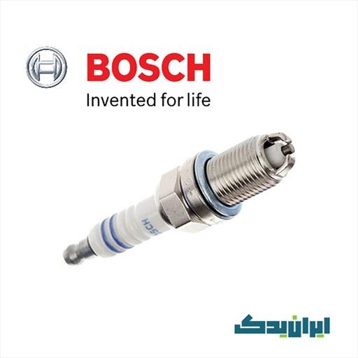 شمع بوش دو پلاتین پایه کوتاه BOSCH FLR8LDCU 9 اصلی نیکل (با شناسه اصالت) 4عدد